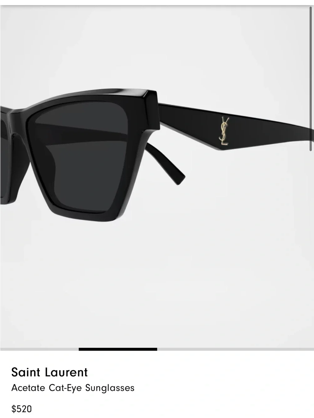 Saint Laurent Cat-Eye Sunglasses